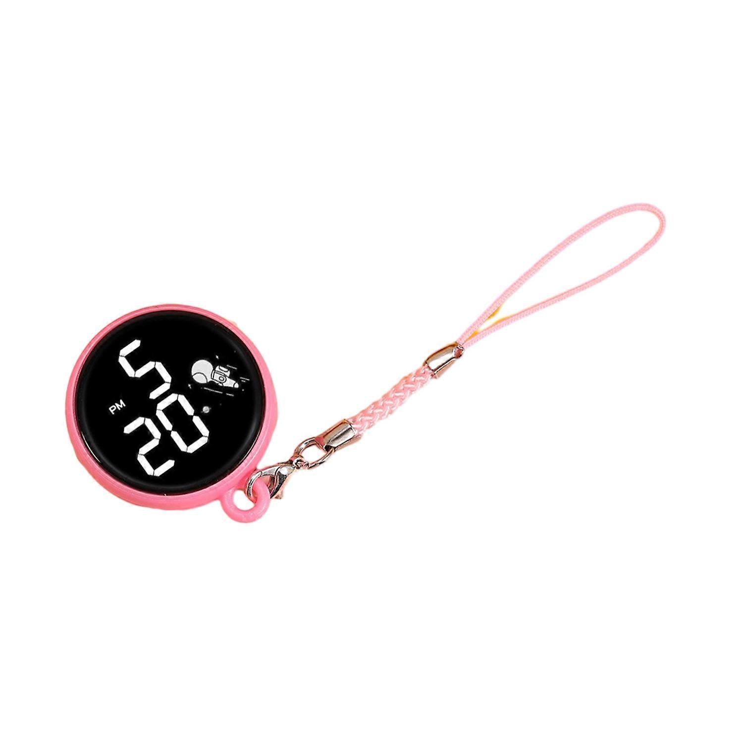Student Pendant Watch Waterproof LED Digital Electronic Time Display Mirror Keychain with Hanging