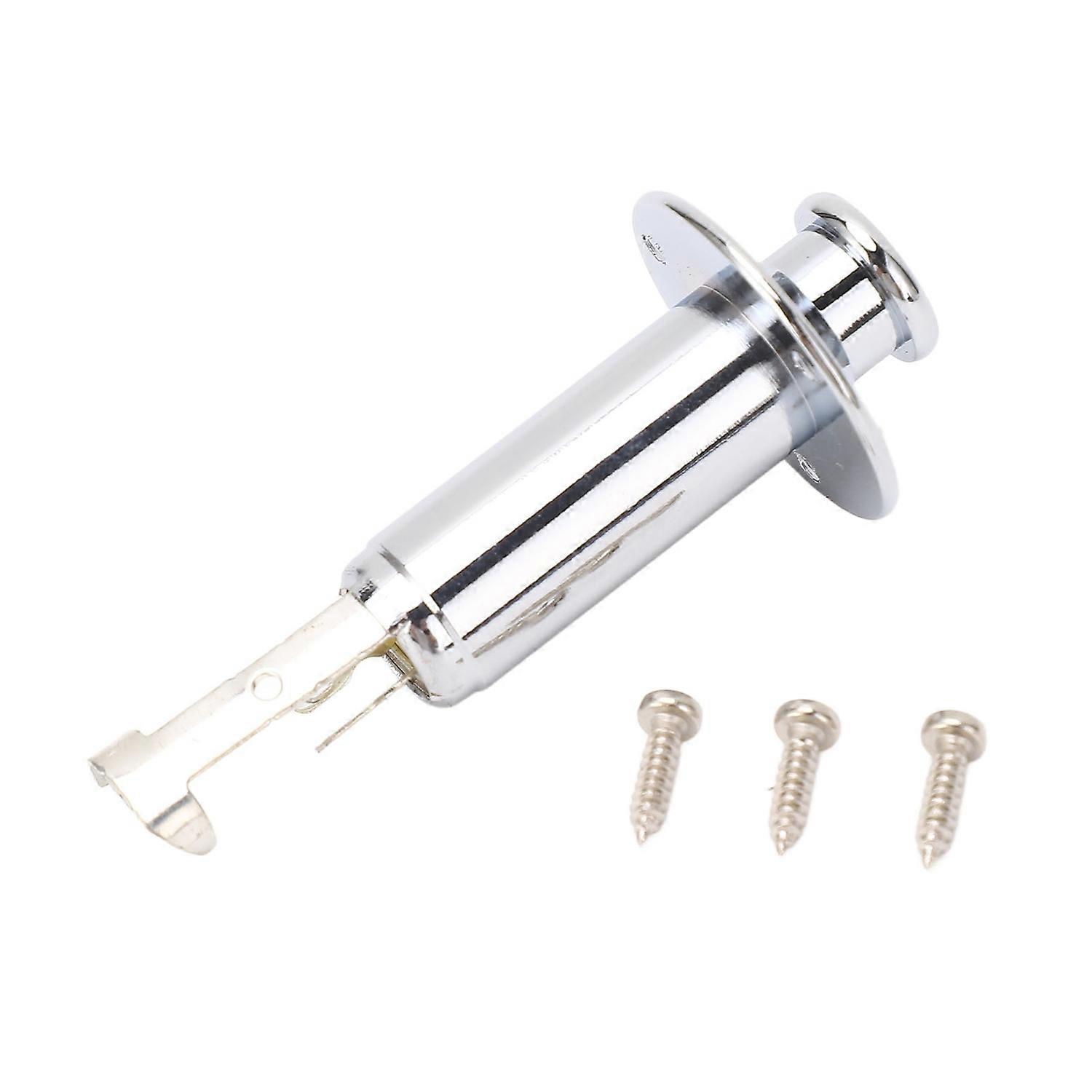 6.35mm Guitar Output Jack Socket Metal Construction Endpin Pickup Jack Socket for Acoustic Electric