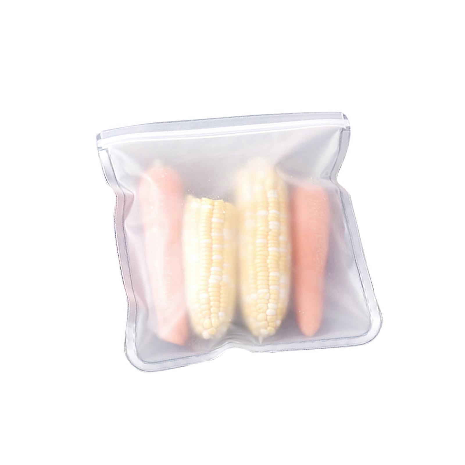 再利用可能な漏れ防止食品保存袋セット - 冷凍庫と食器洗い機で安全