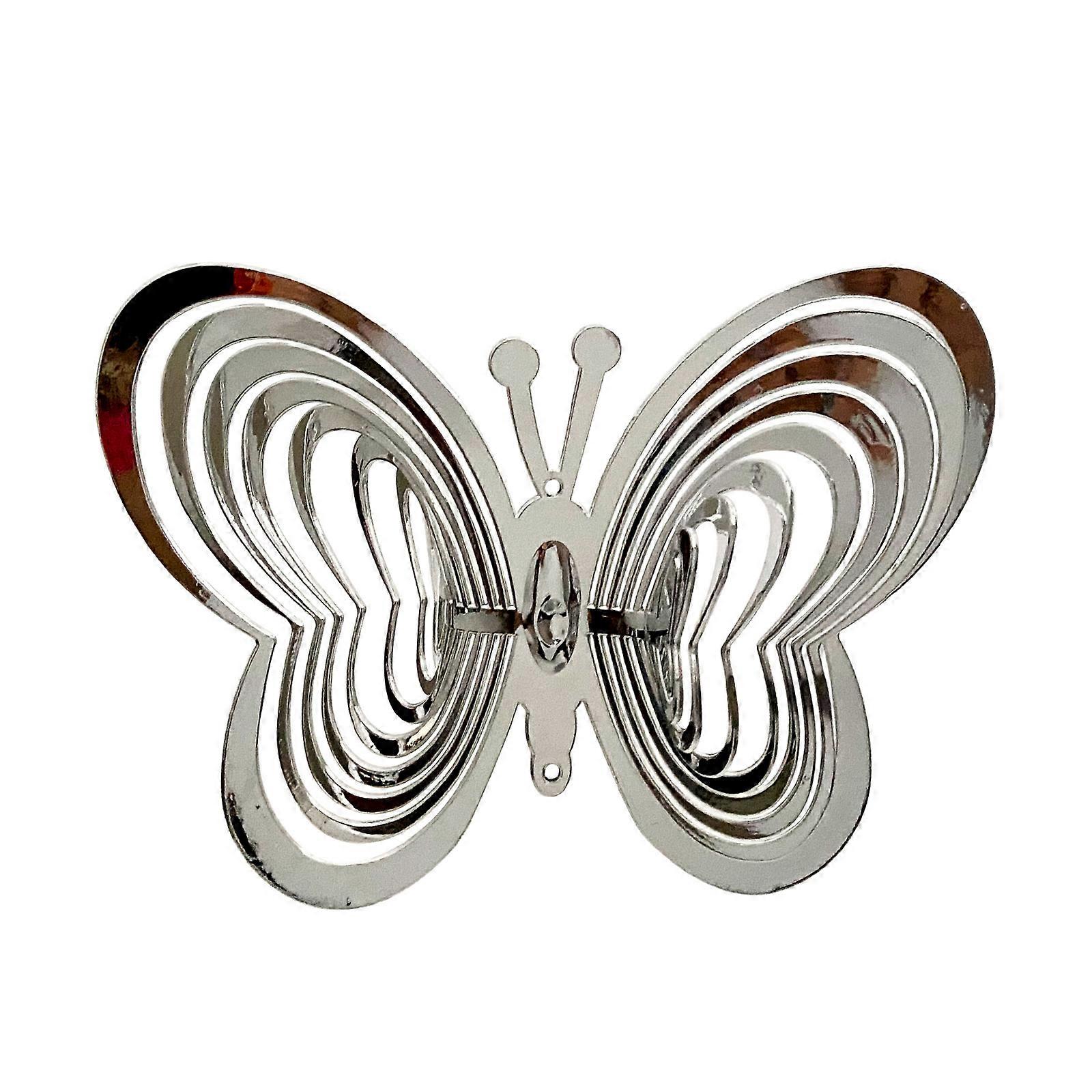 Rustproof Wind Spinner Red Butterflies for Garden