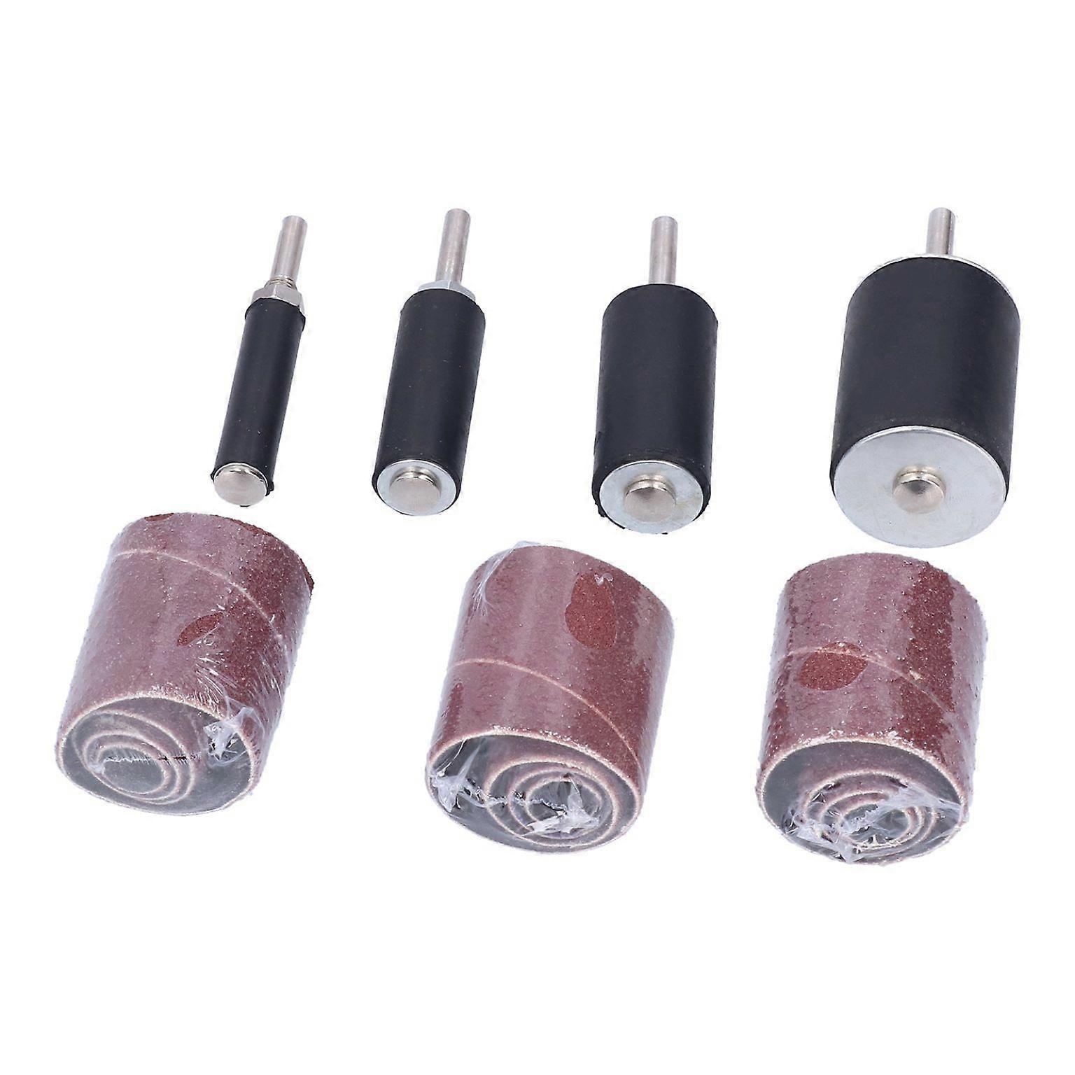 drum sander mandrel sander 16Pcs Drum Sander 60 80 120 Grits Rust Removal