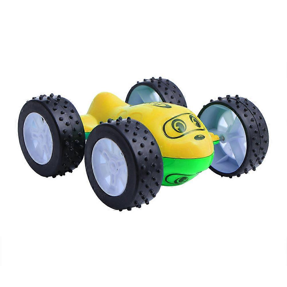 Taaperon auton inertialeluauto nelivetoinen Push and Go -leluauto (fluoresoiva vihreä + keltainen)