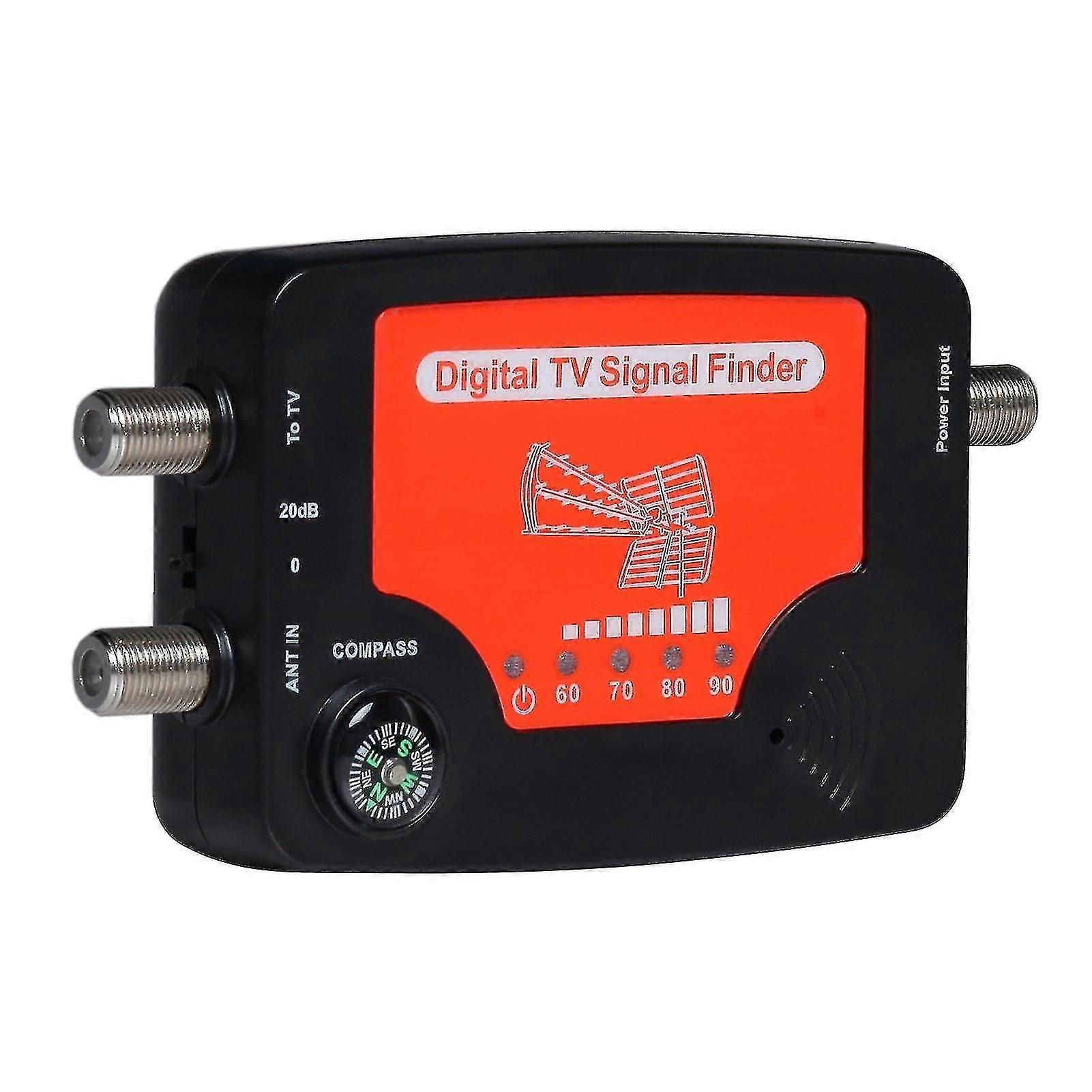 Tv Signal Finder Led Display Portable Tv Antenne Signal Strength Finder Meter Signal Finding Meter