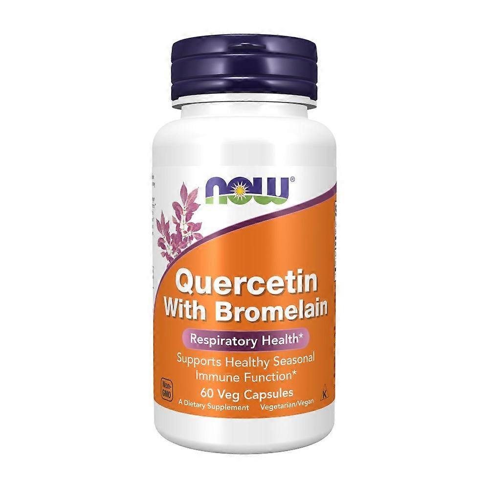 NOW Foods quercetin + bromelain 60 capsules 8928