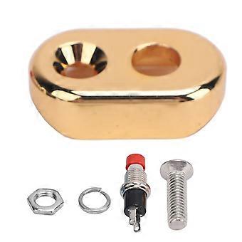 Motorrad-Lenkerschalter, universell, mit Start-Stopp-Funktion, Hupe und Licht, runder Selbstrückstellknopf, robustes Metall, einfache Montage, 1 Stück