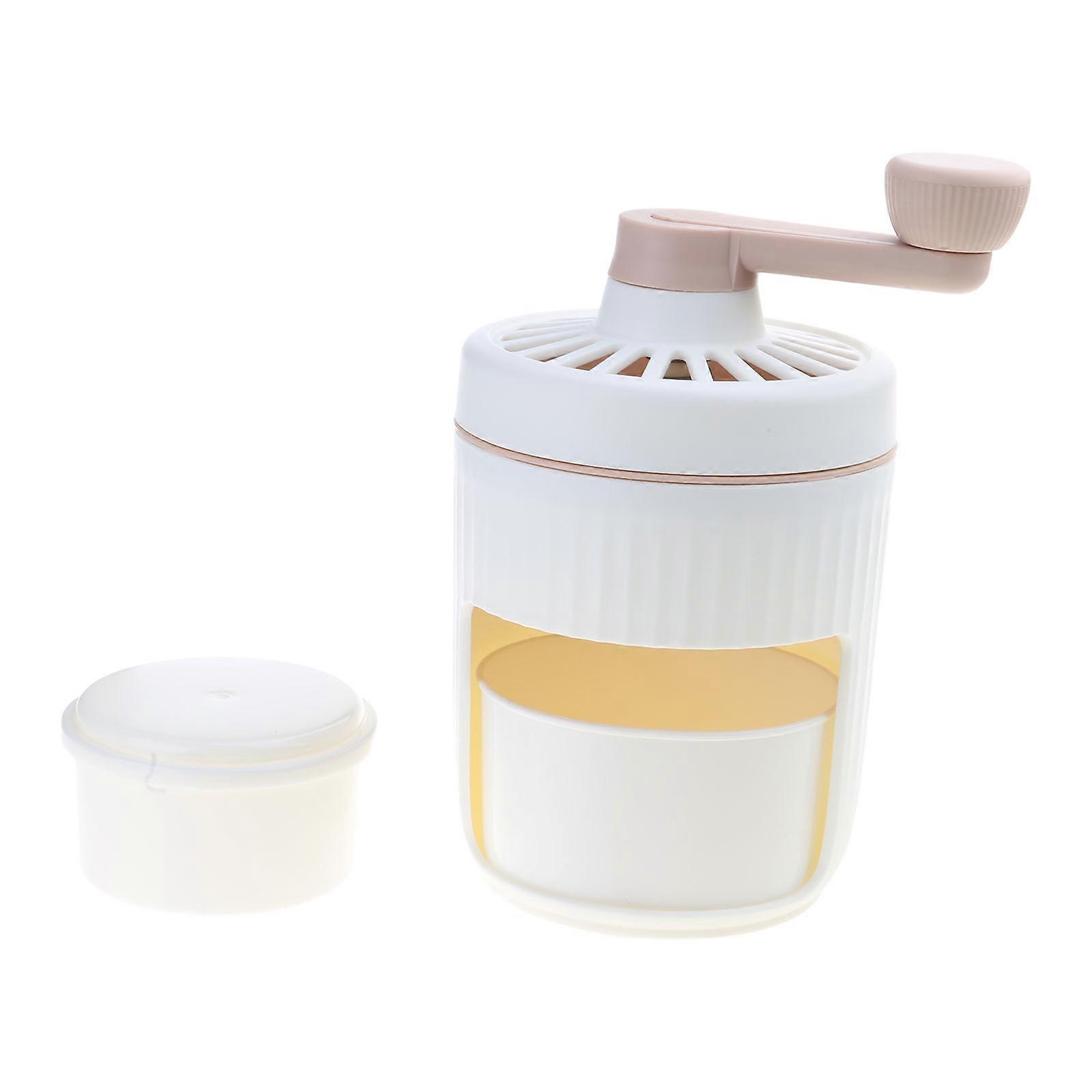 Ice Shaver Manual Ice Crusheres Manual Ice Crushing Device Ice Shaving Machine Ice Crushing Appliances for Cold Drinkings  Orange