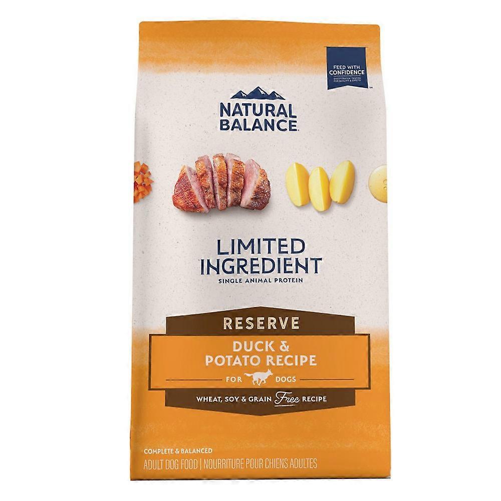 Natural Balance Pet Foods, Limited 成分储备,无谷物,鸭肉和土豆,4 磅