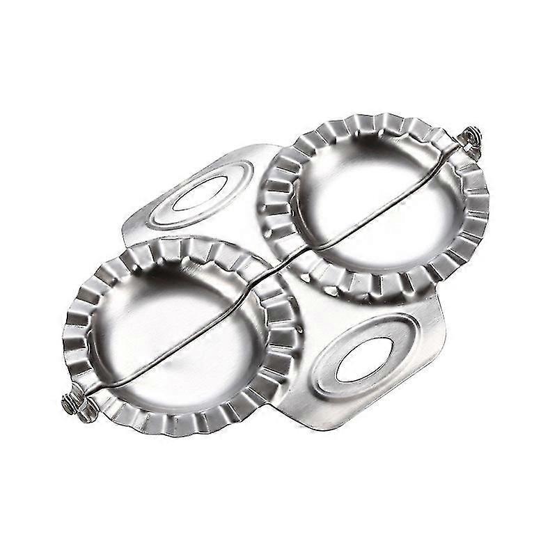 Stainless Steel Dumpling Maker Double headed Dumpling Mould Dumpling Skin Artifact Manual Dumpling Mould