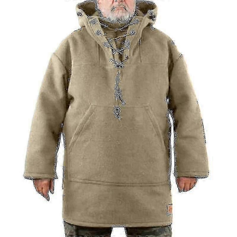 Inverno homens "s Leisure Jacket com capuz de lã casaco pesado e moletom