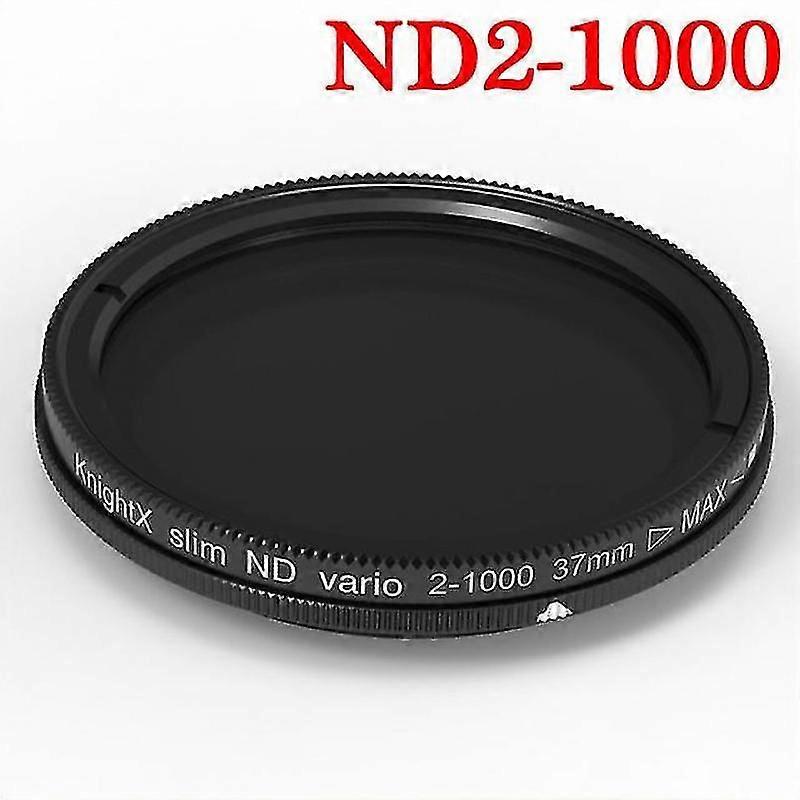 37mm-ND2-1000:Variable Density Nd Filter All Professional Level Mobile Phone 37mm 49mm 52mm 55mm 58mm Camera Macro Lens Cpl Star_(GET IT)_Gift Of G