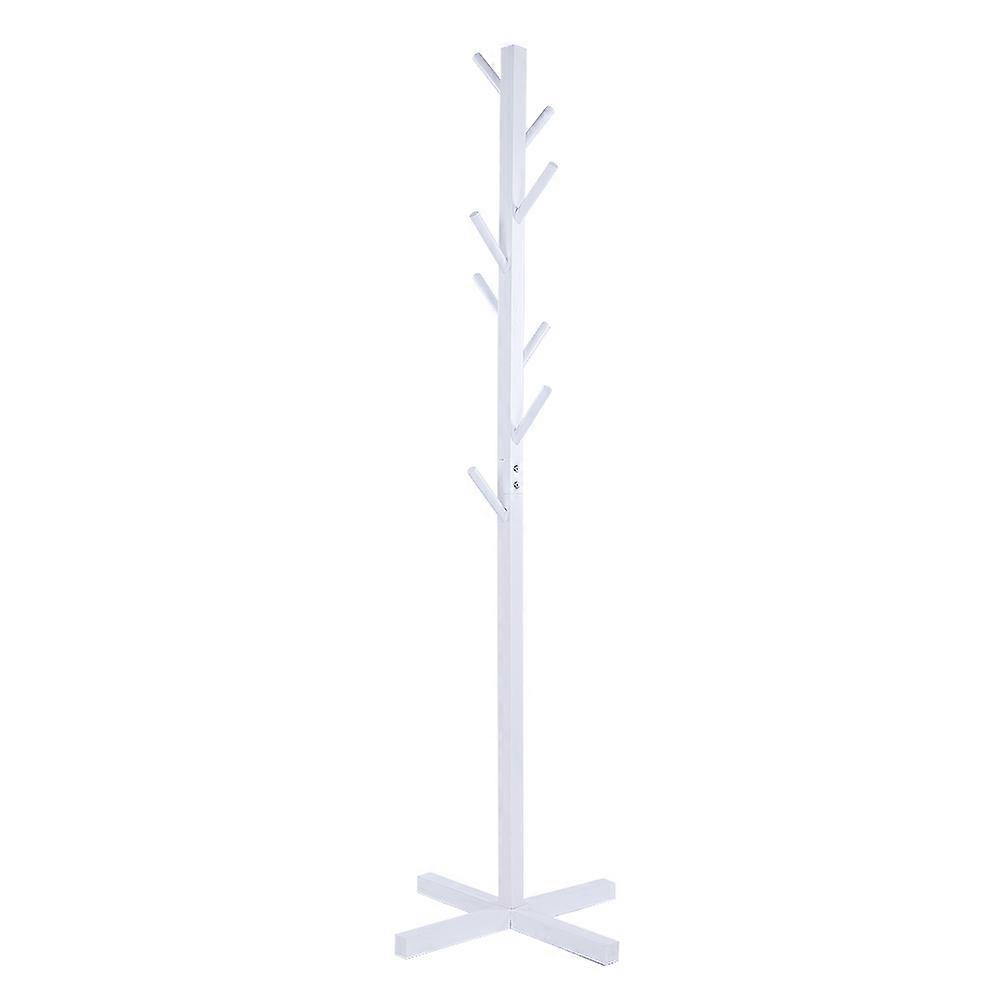 Tree Style Coat Rack - Wooden Floor Stand for Hats & Clothes in Bedroom