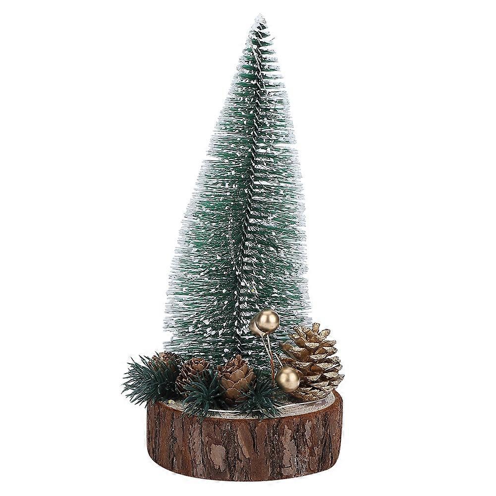 Desktop Mini Christmas Tree With Lights LED Desk Decor Tabletop Christmas Tree