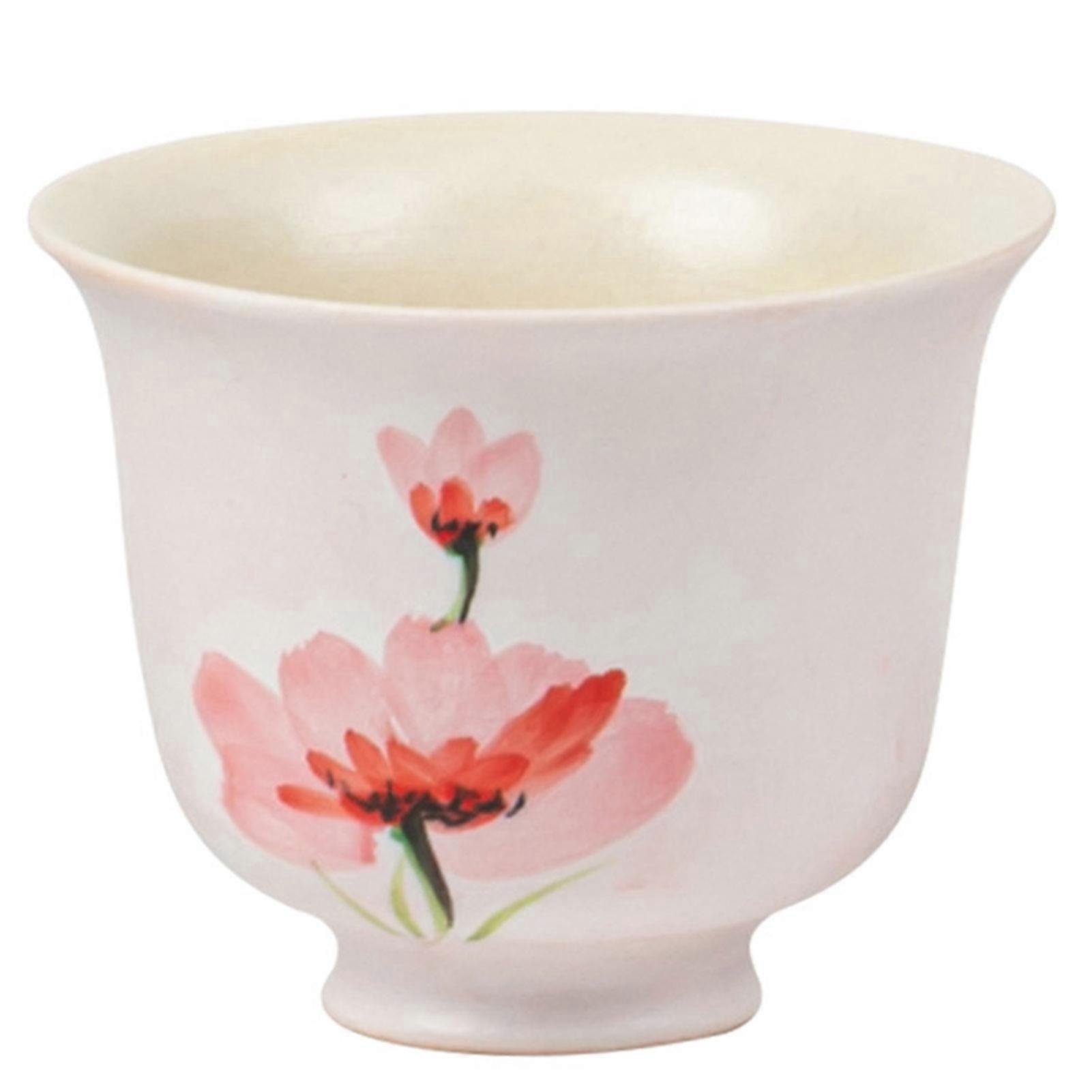 Ceramic Chinese Tea Cups Beautiful Design Porcelain Mini Cups for Adults