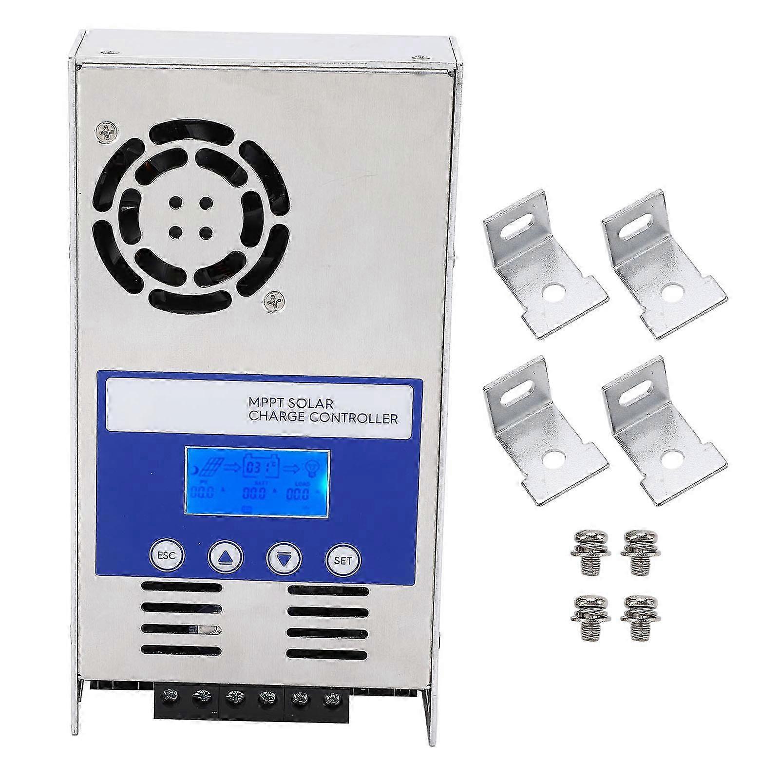 MPPT Solar Charge Controller LCD Panel Regulator for Gel Sealed Batteries 12 24 36 48V Auto 60A Maximum 180V Input