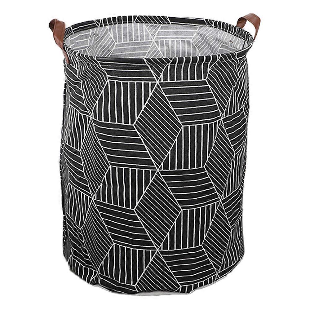 Waterproof Canvas Nursery Hamper For Laundry Basket, Freestanding And Foldable Square Storage Baskets With Drawstring Closure Lid, Ideal For Toy