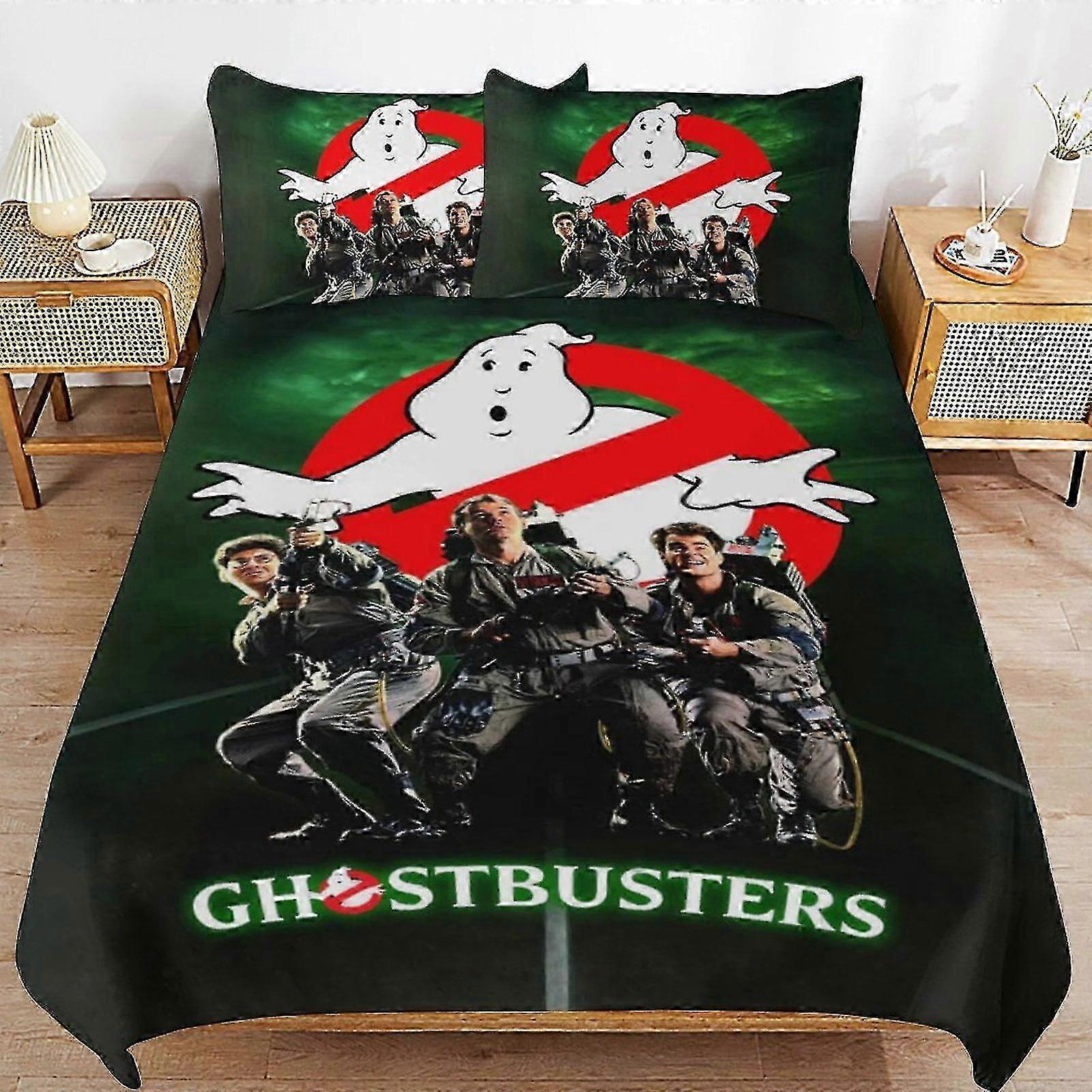 b644 Lakan Ghostbuster påslakan 3 delar sängkläder set 1 påslakan och 2 örngott lakan gb644