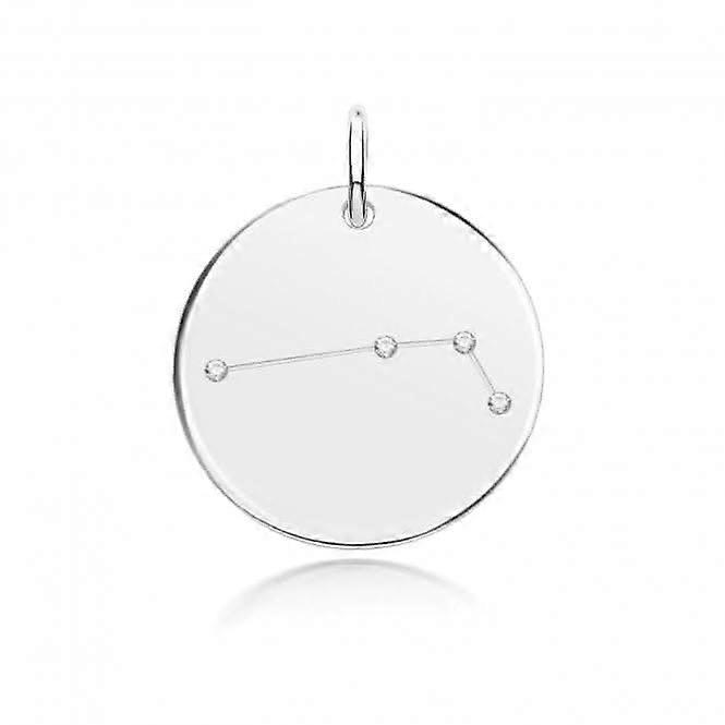 Acotis Silver Zodiac Rhodium Constellation Aries G61100