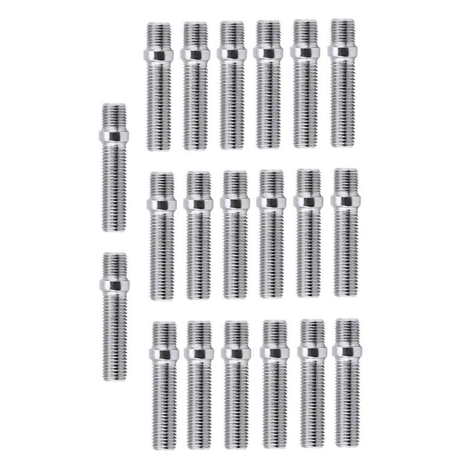 20pcs 50mm Extended Wheels Stud Conversion 12x1.5 to 12x1.5 Screw Adapter Fit for A4 1998‑2008