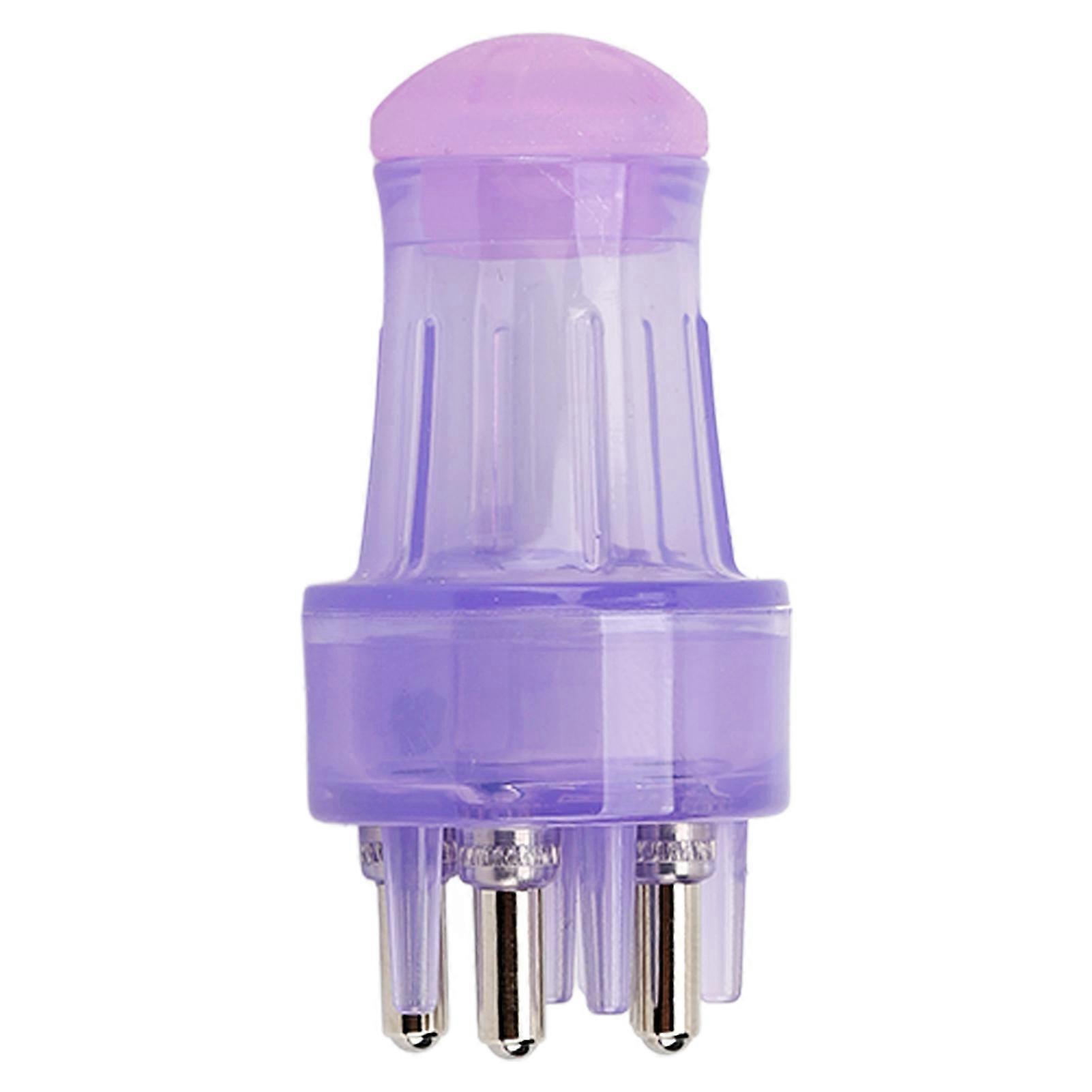 Handheld Scalp Applicator Comb Prevent Leakage Hair Growth Oil Massage Comb 3ml Capacity Purple 