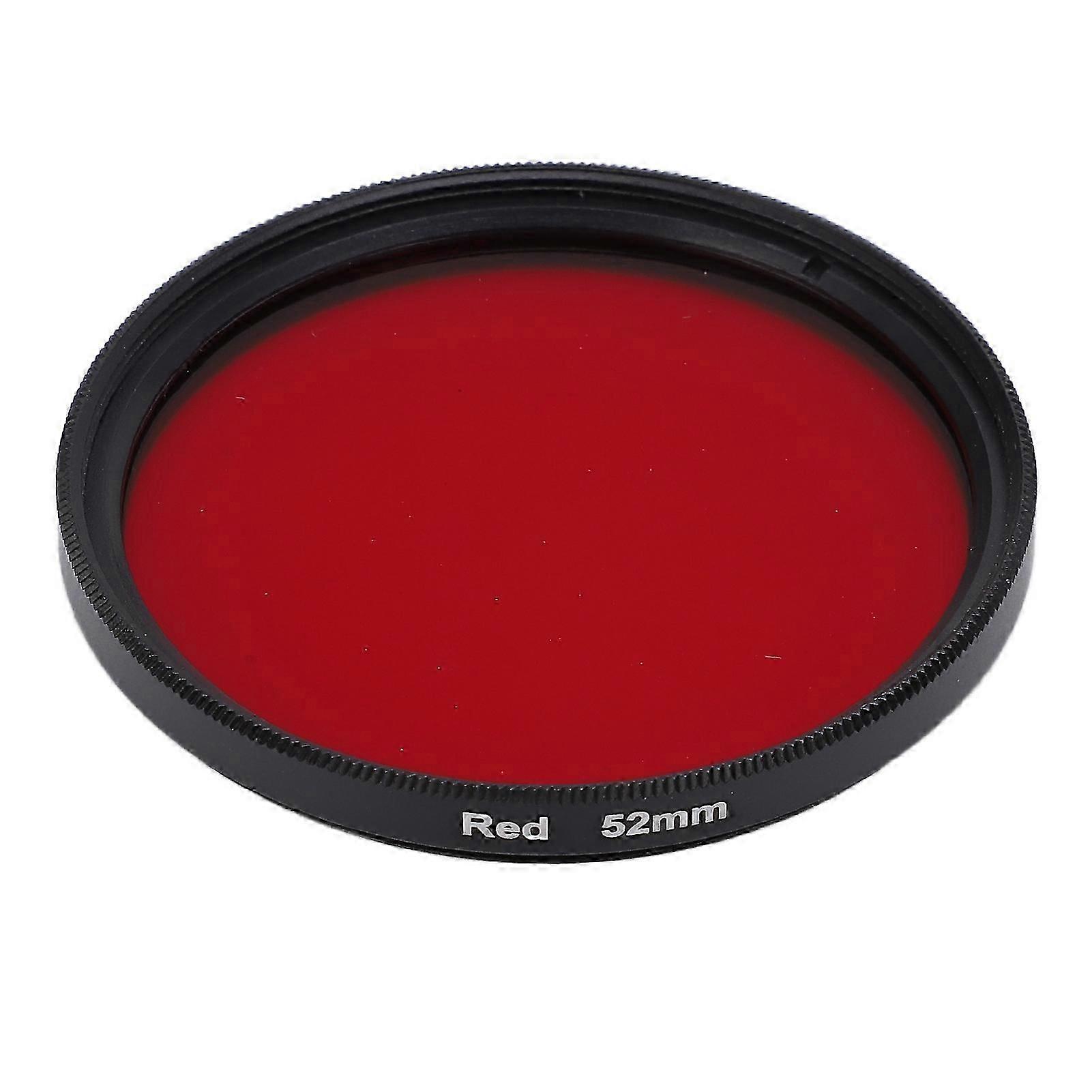 Threaded Camera Lens Filter Full Red Color Filter Optical Glass For Nikon Camera Lens