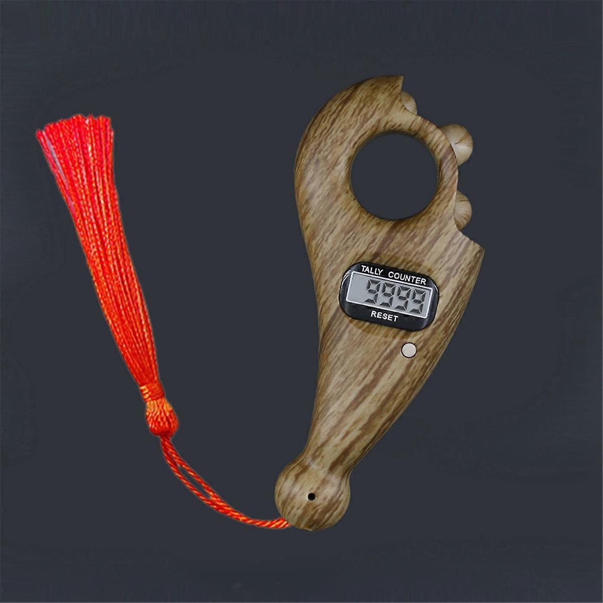 Rotating Prayer Beads With Led Digital Counter Portable Finger A