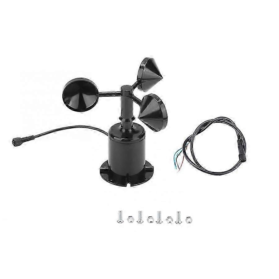 0-70M/S Windgeschwindigkeitssensor Umgebungssignalausgang Impulstyp Drei Tassen Windgeschwindigkeitssensor Anemometer DC5-30V