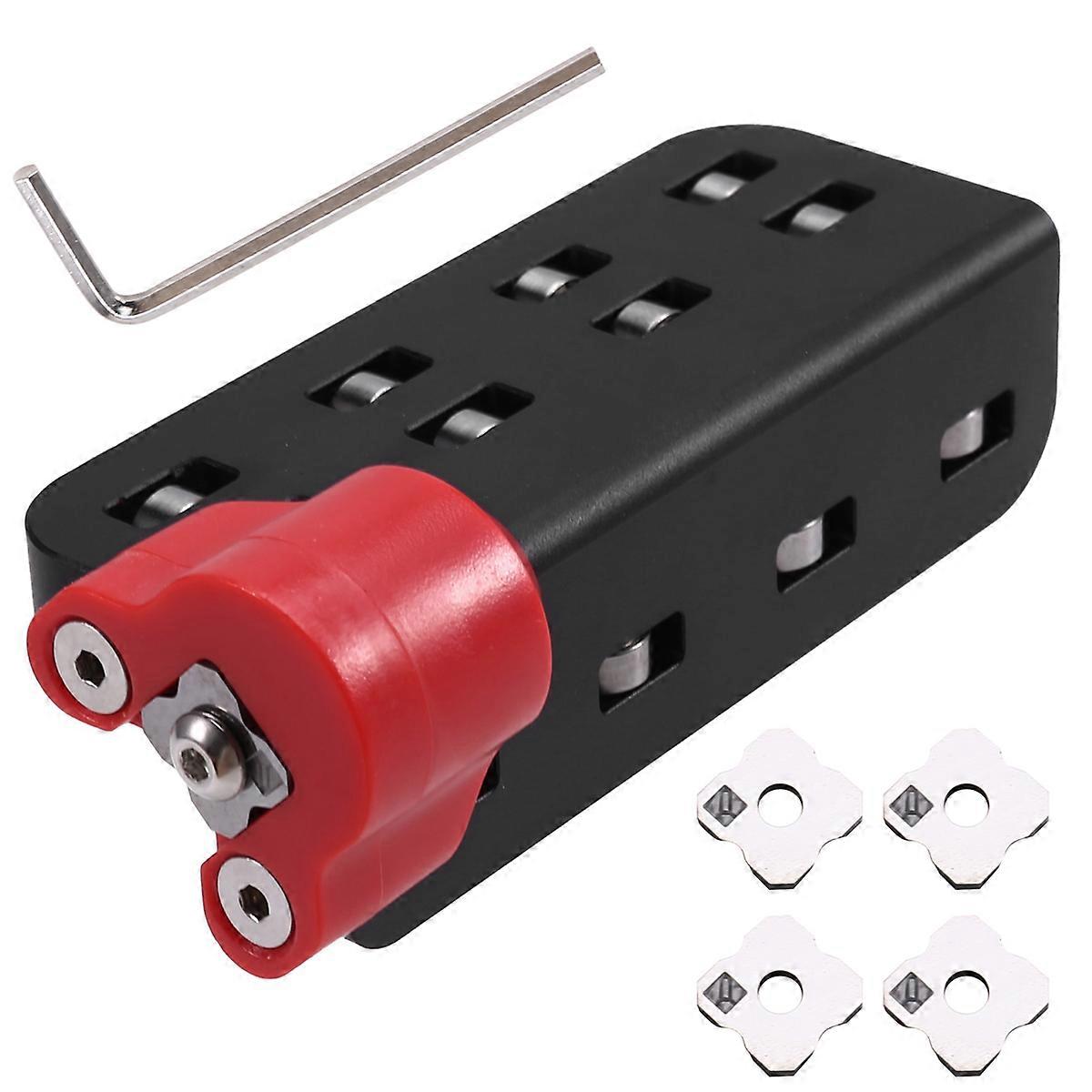 Chamfer Plane Hand Planer Manual Joiner Carpentry Tools with 4 Cutter