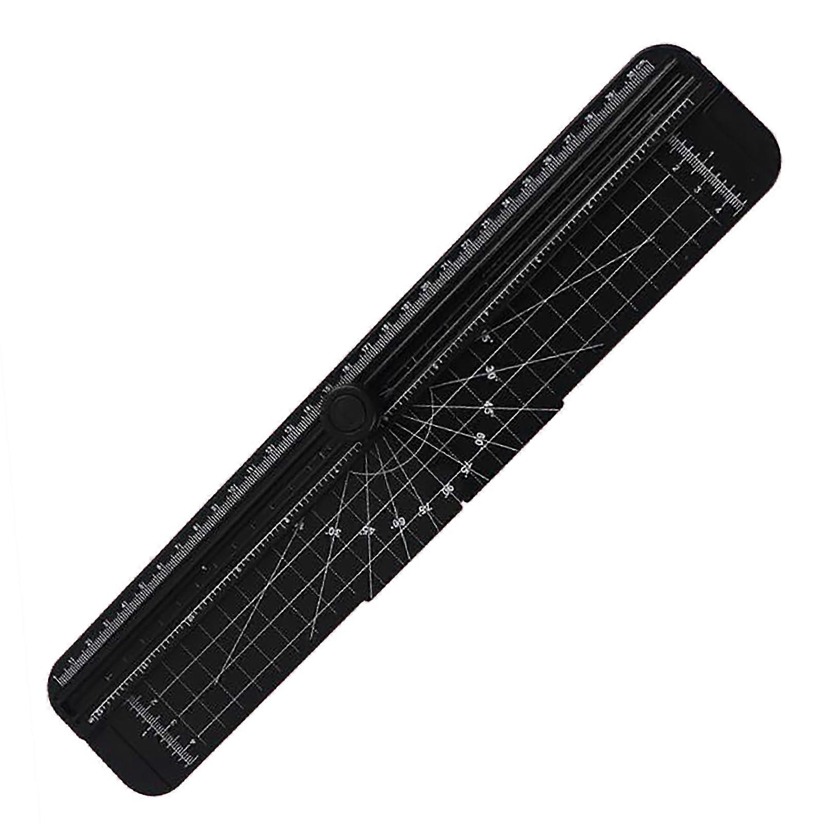 Μίνι κόπτης εγγράφου ακριβής κοπή συρόμενο μικρό χορτοκοπτικό εγγράφου για την κάρτα χειροτεχνίας περιοδικών λευκωμάτων μαύρη 