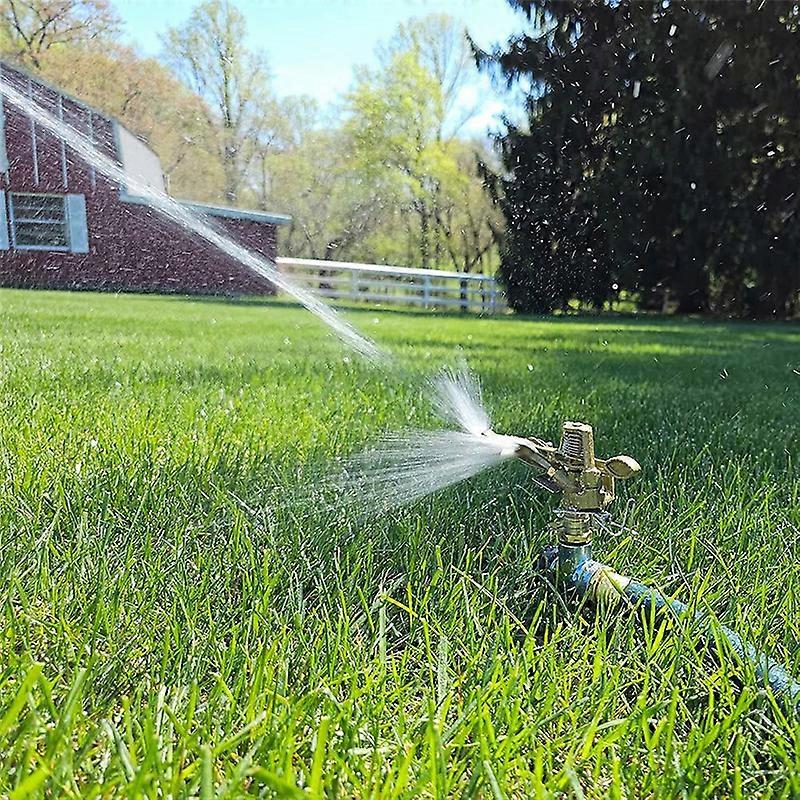 Pulsating Sprinklers with Brass Nozzle,ForArea Lawn Patio Garden 4 Pc