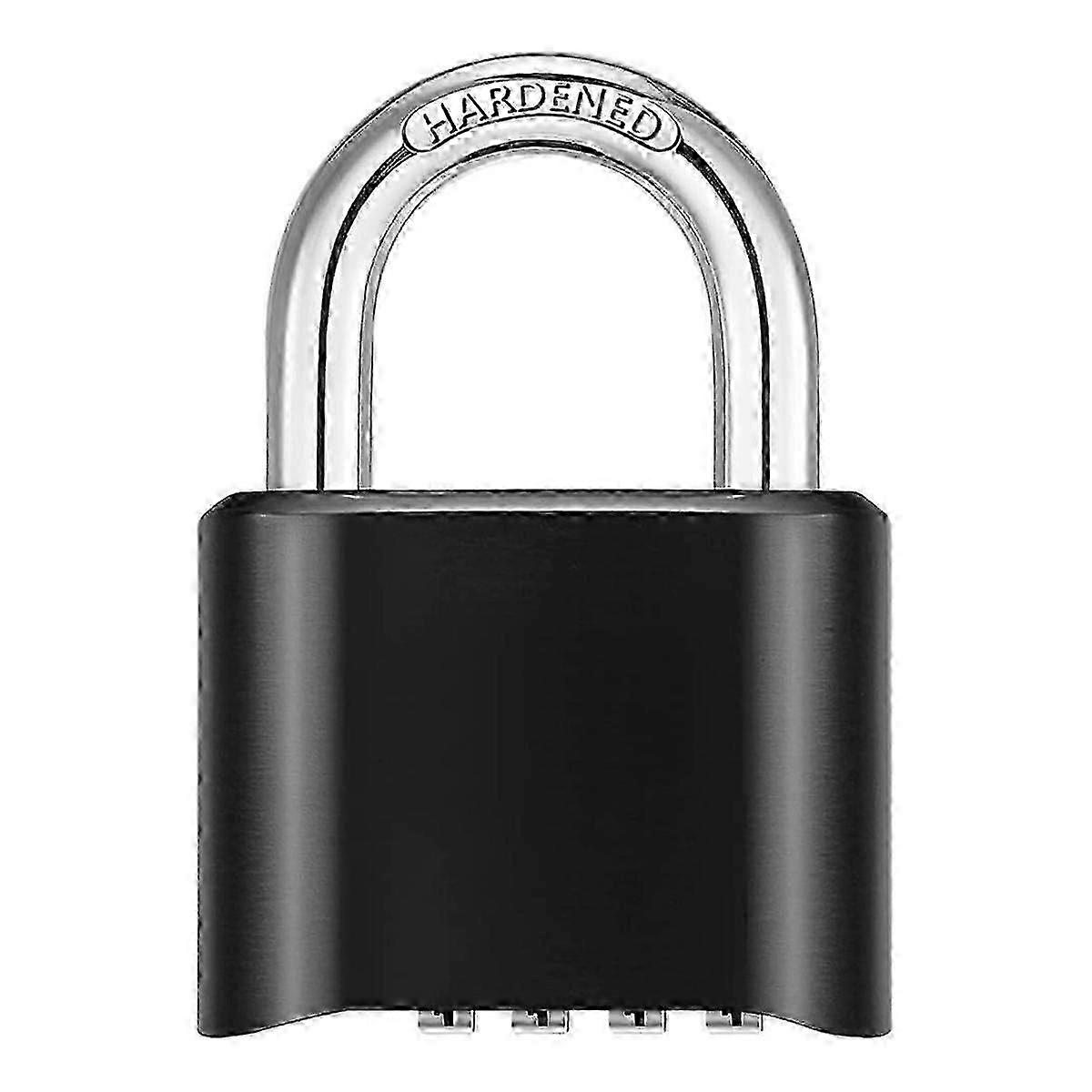 4-Digit Combination Lock Outdoor Padlock Waterproof Combo Lock for Gym Locker, Hasp Storage, Shed, Edition a