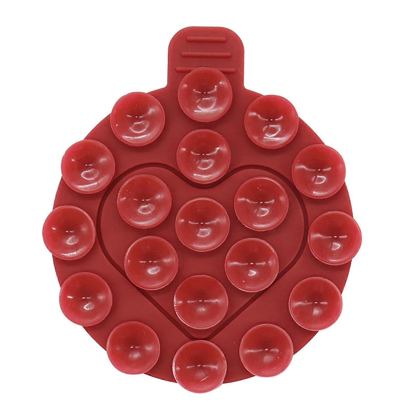 Rubber Phone Bracket Convenient Phone Stand Adjustment Phone Hold Suction Cup Phone Stand Suitable for Users in Motions Claret