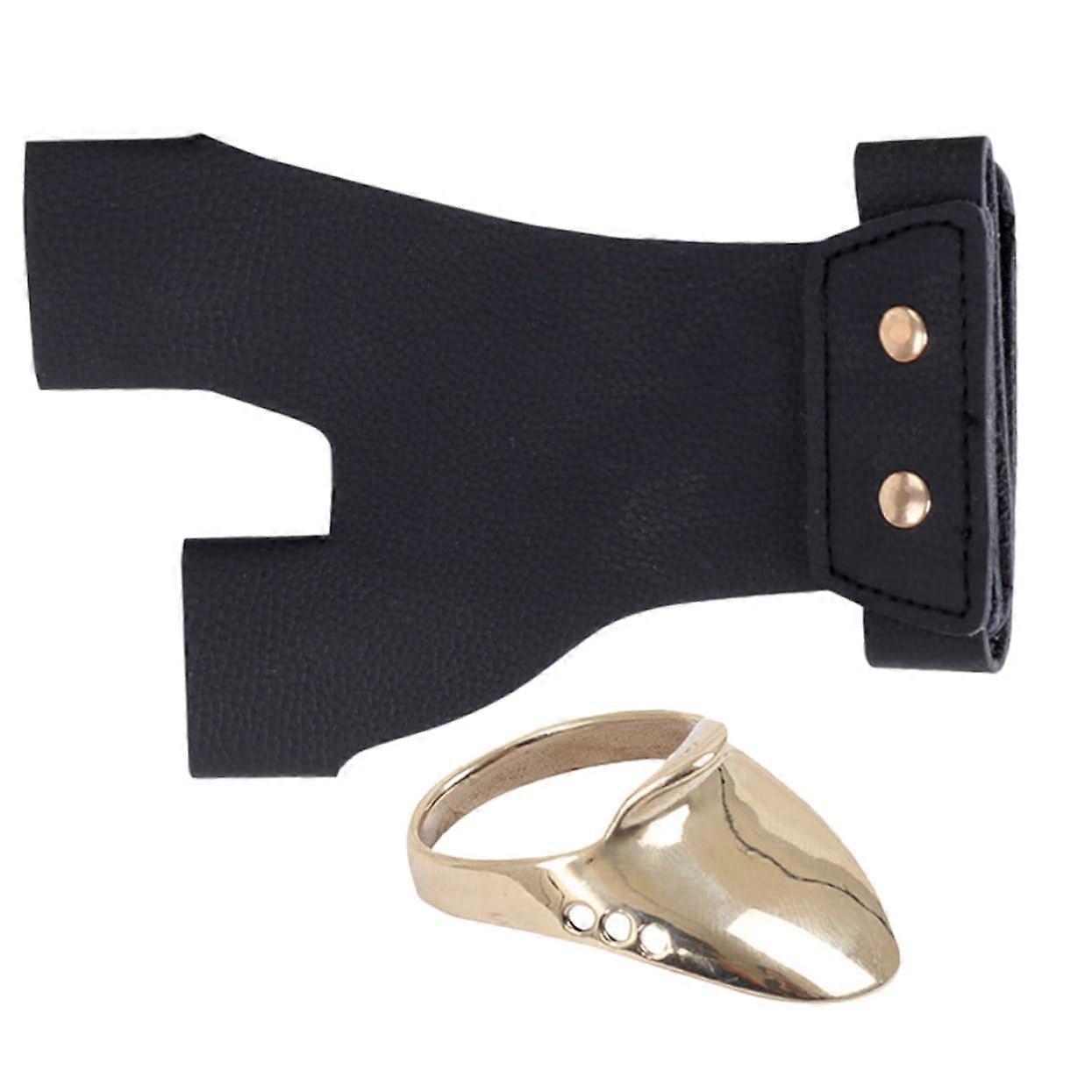 Archery Gear and Accessories Set with Wrench, Finger Sleeves, and Protective Gear for Archers