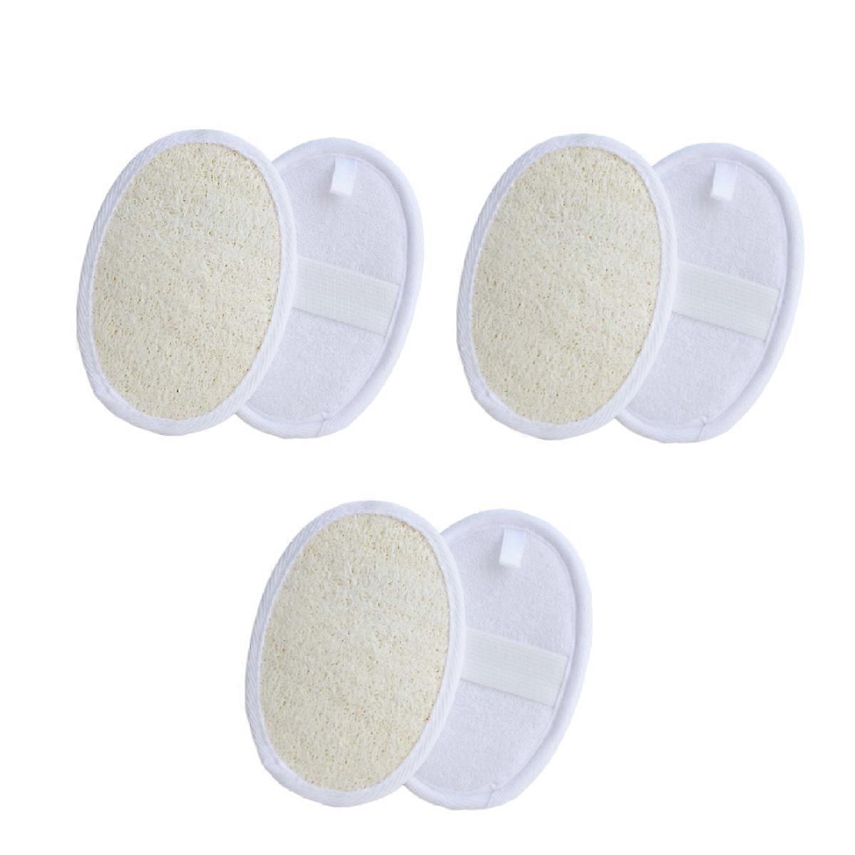 6 Bath Shower Loofah Pads, Exfoliating Sponge for Body