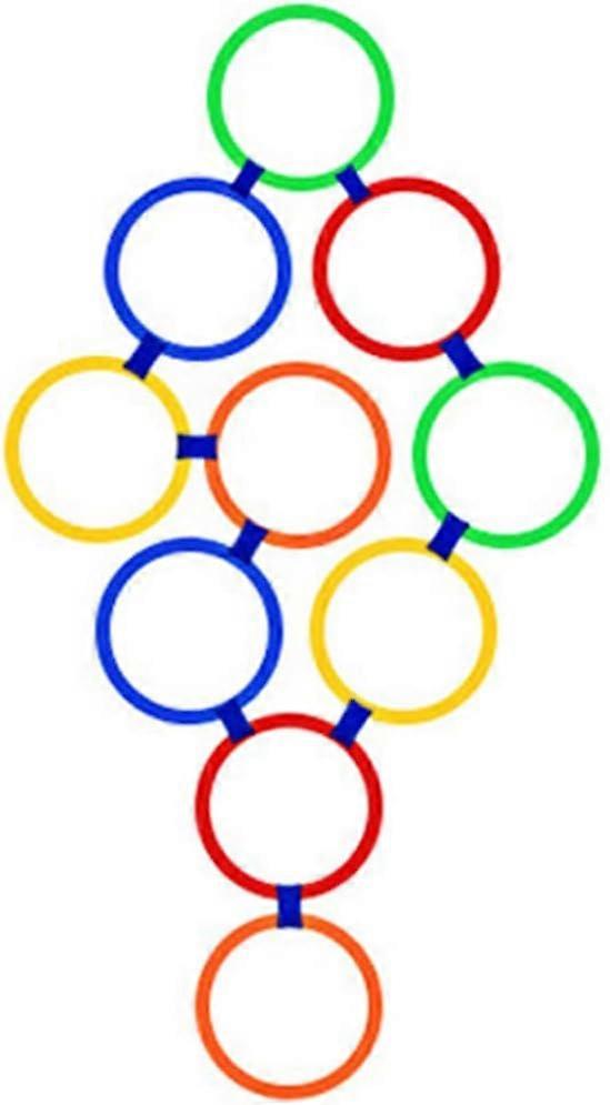 Hoops for jumping, plastic, multi-color