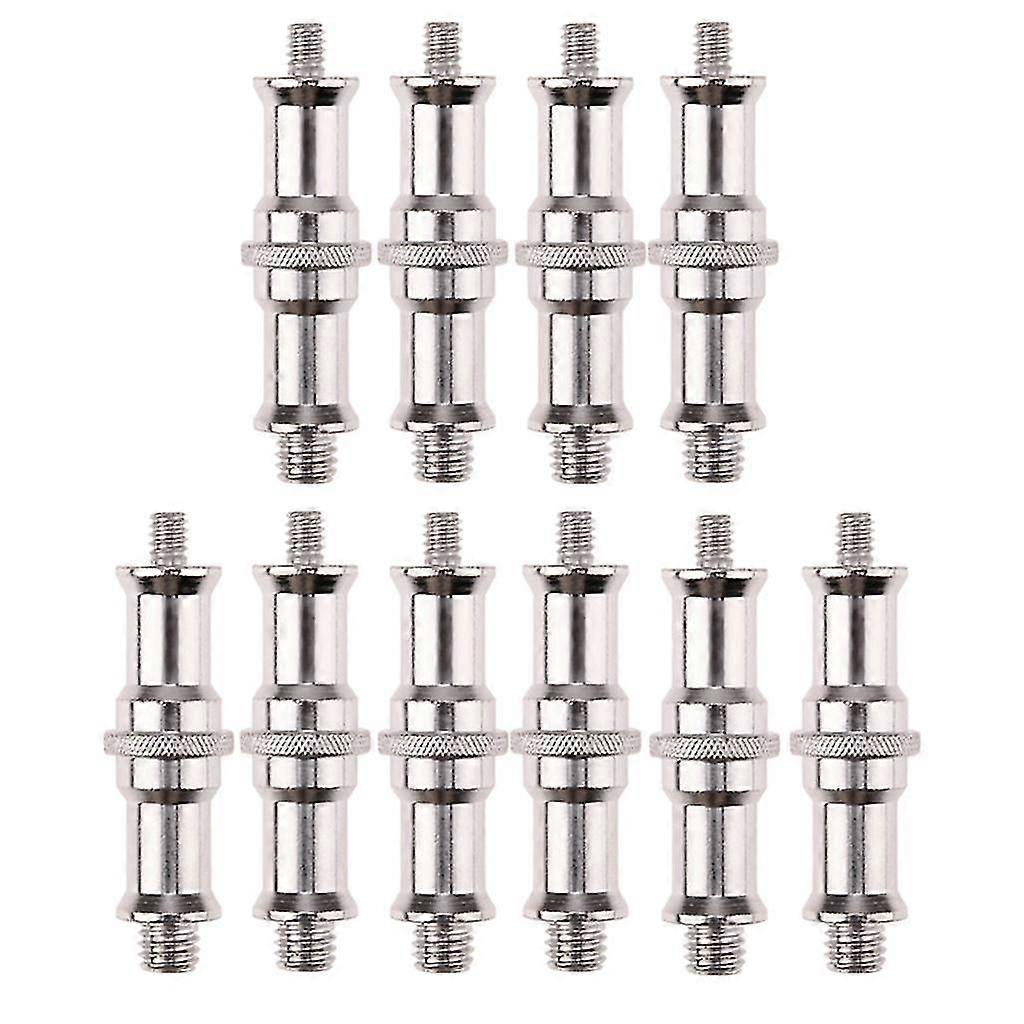 10Pieces 1/4" to 3/8" Spigot Stud Screw Tripod Adapter for Flash Light Stand