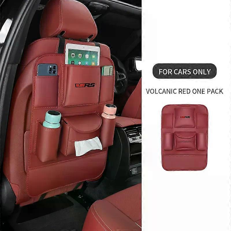 compatible for Skoda VRS Car Seat Organizer Seat Back Multi-pocket Storage Bag Rear Anti-wear Backrest Protection Anti-kick Pad Accessories