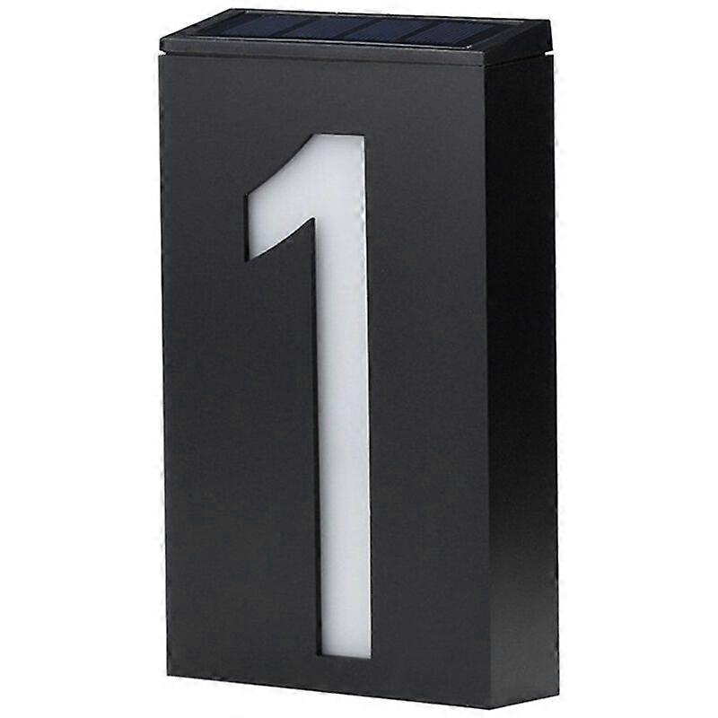 Solar House Number Light, Led House Number Light, Solar Light Control Wall Light, Number 1
