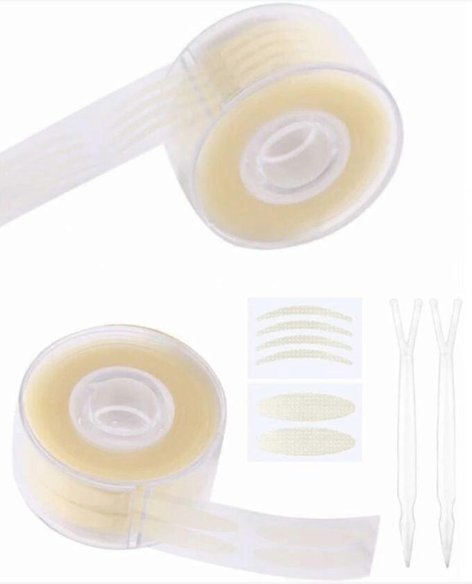 1200 Count Self-Adhesive Double Eyelid Tape for Invisible Eyelid Enhancement with 2 Pack Forks for Easy Application