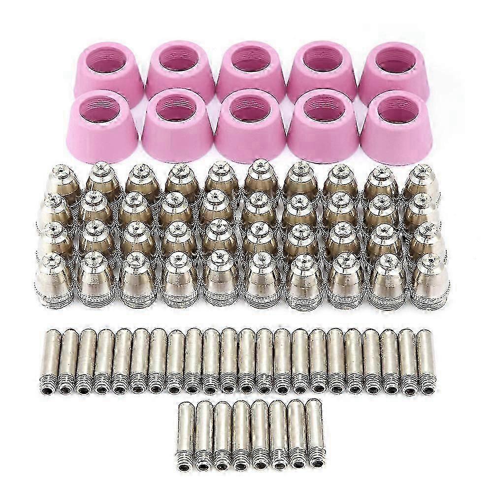 80pc/set AG60 SG55 Plasma Cutter Cutting Torch Consumables Electrode Nozzles Cups Kit