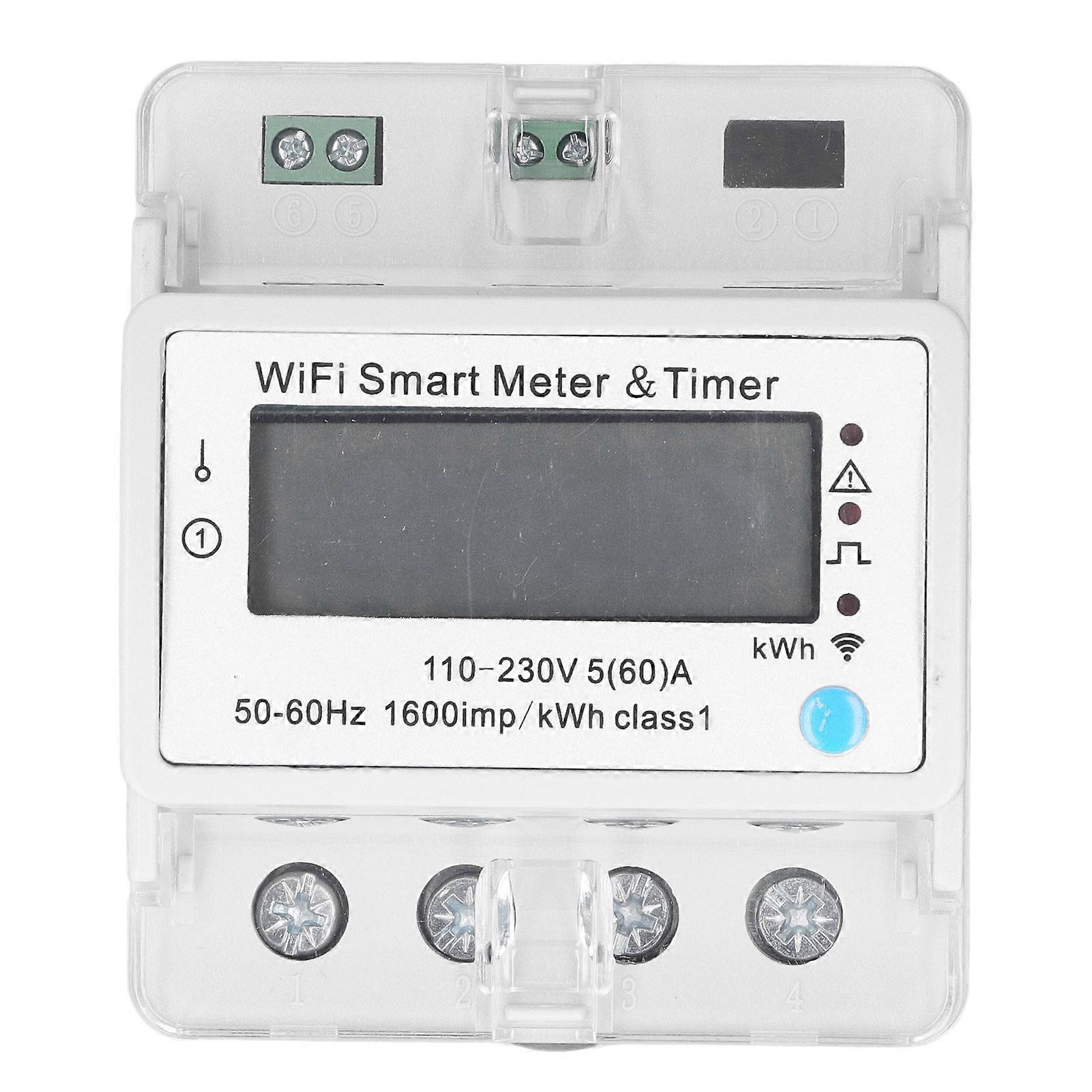 Smart Energy Monitor APP Control Real Time Monitoring Adjustable Wifi Smart Meter AC110‑230V 4P