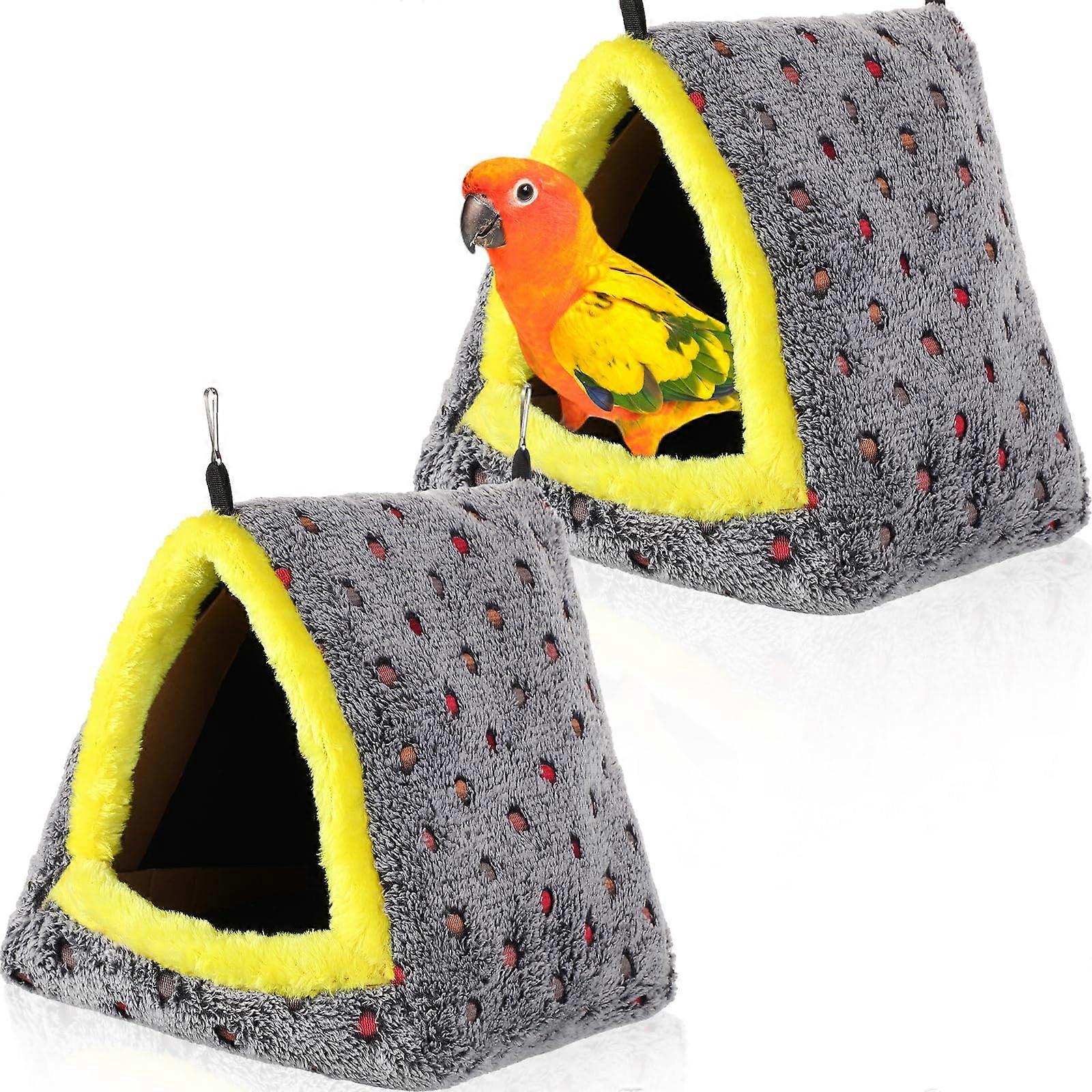 2 Pcs Large Winter Warm Bird Nest House Comfortable Bird Nest for Cage Snuggle Hut