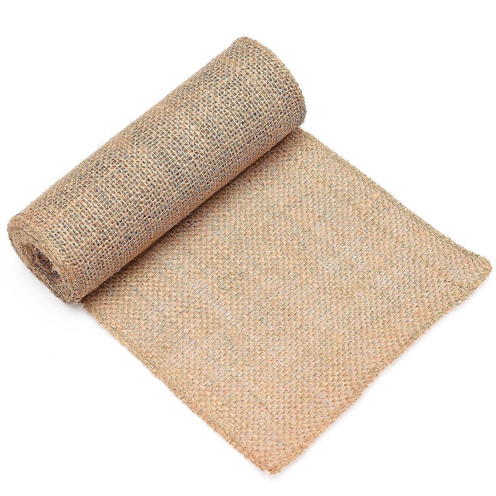 Gul Jute Jute Vintertræ Wrap 20x300cm, Til DIY Bryllupper