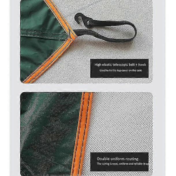 חופה חיצונית עליונה (ירוקה) אוהל החלפת קמפינג צוהר הגנה מפני גשם כיסוי אוורור לגג