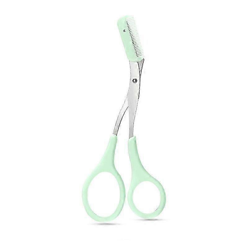 Eyebrow Scissors Eyebrow Brush Eyebrow Scissors With Comb Eyebrow Trimmers Cleaning Brush And Storage Bag