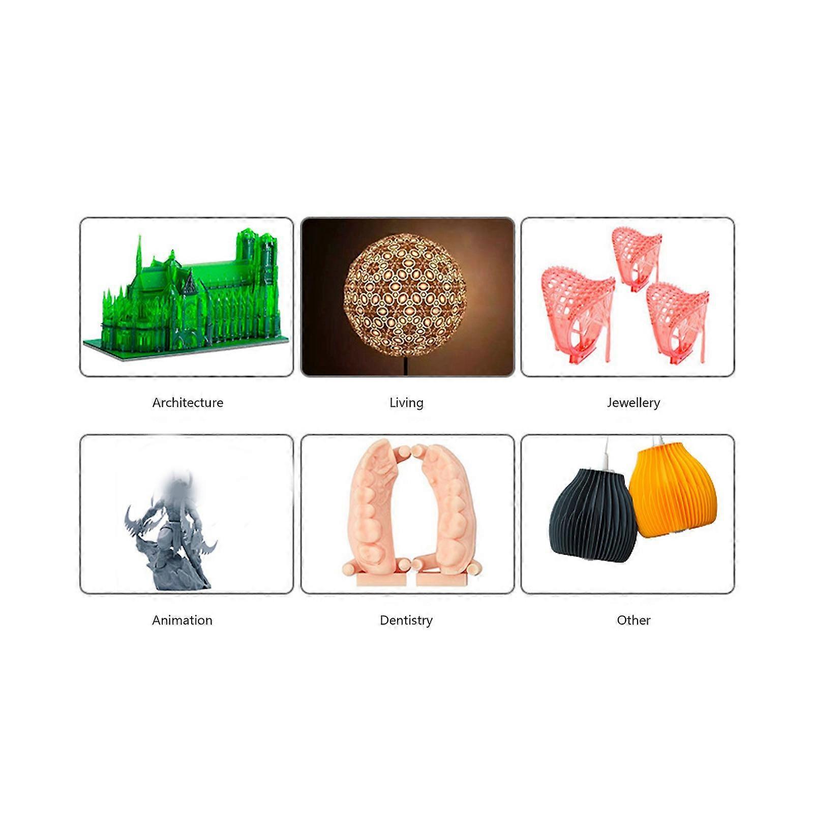 3D Printer Resin Fast High Toughness Photopolymer UV Curing Resin for LCD 3D Printing 405nm 2.2lb