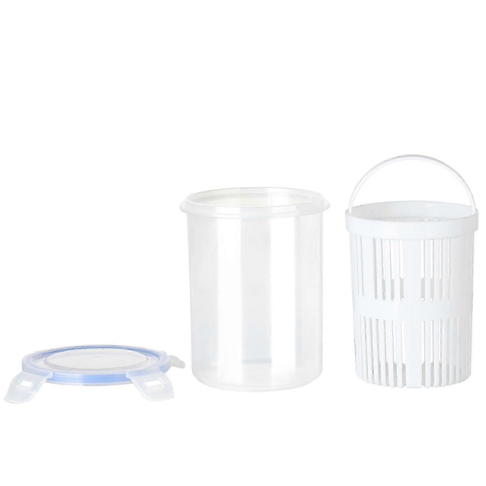 New Pickle Jar With Strainer Insert Food Storage Container