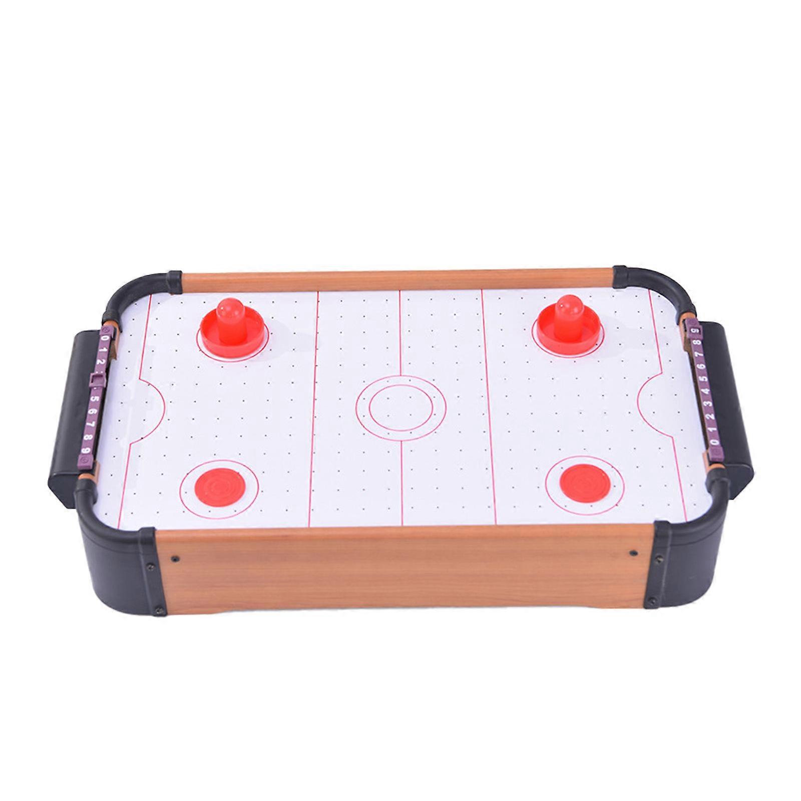卓上エアホッケーゲーム 2人用 屋内プレイゲーム デスクトップエアホッケーボードゲーム 大人と子供へのクリスマスプレゼント マルチカラー
