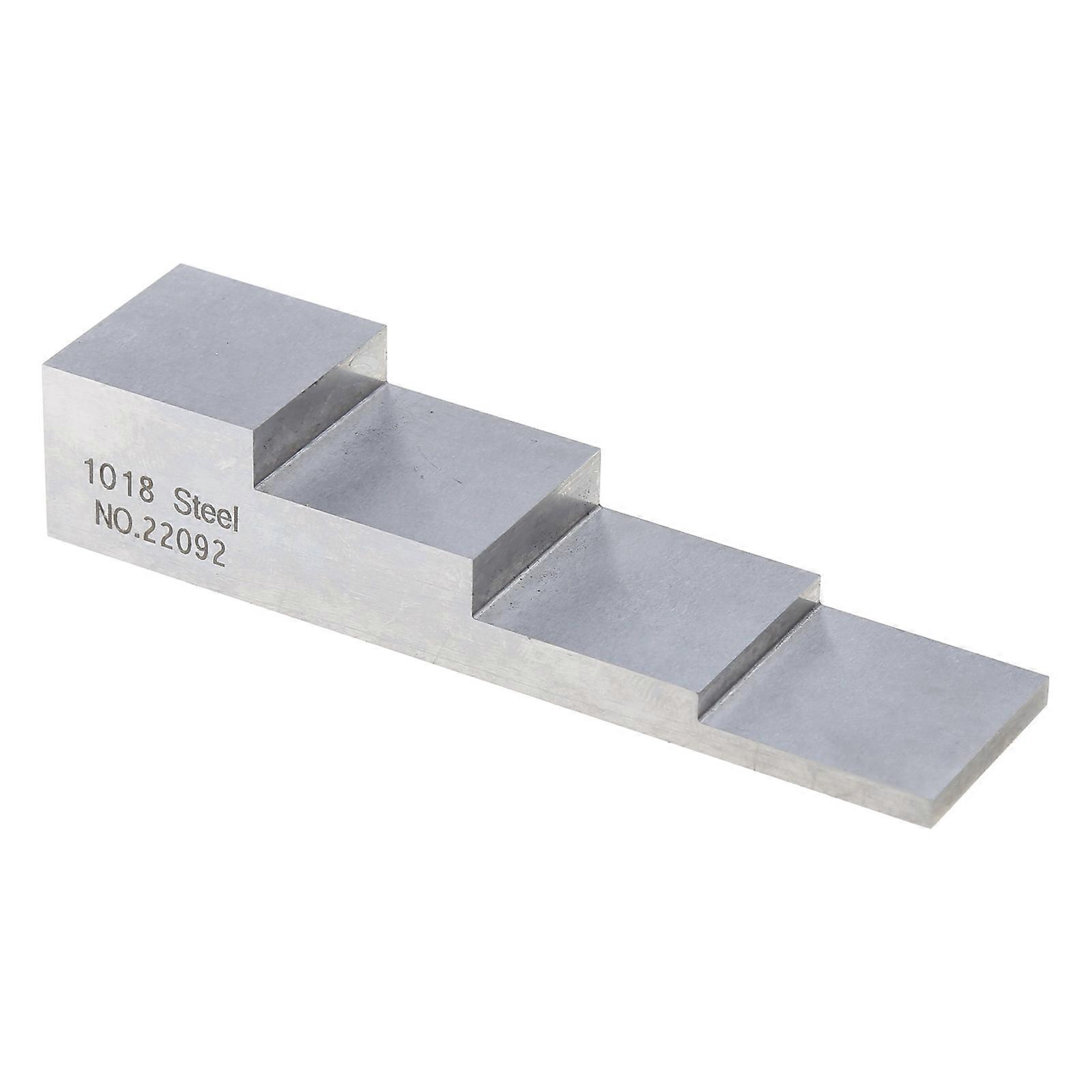 4 Step Ultrasonic Calibration Block 1018 Steel Applicable Ultrasonic Thickness Gauge Thickness 0.100/0.200/0.400/ 0.600