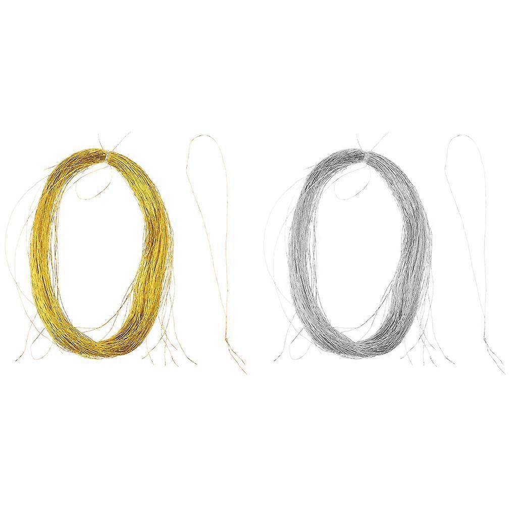 2 Strand Metallic Cord String Non Stretch Jewelry Thread Cord