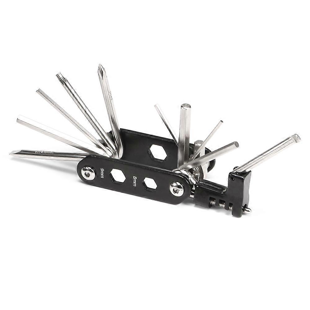 Bicycle repair tool kit multifunctional, 14-in-1